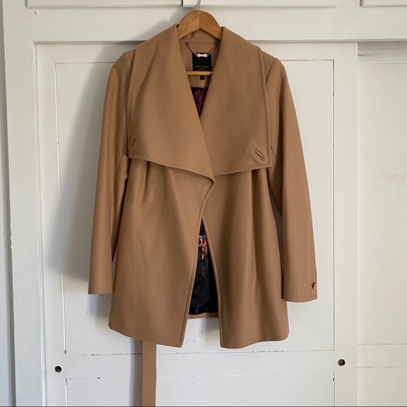 Ted Baker Jackets & Blazers - Ted Baker Pink Wool Coat